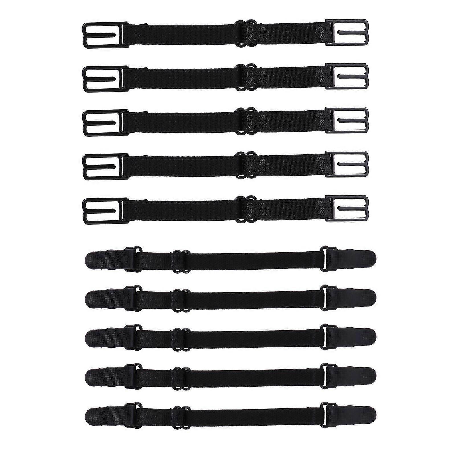 10 Pcs Adjustable Hanging Ropes Convenient Mask Extension Lanyards (Black)