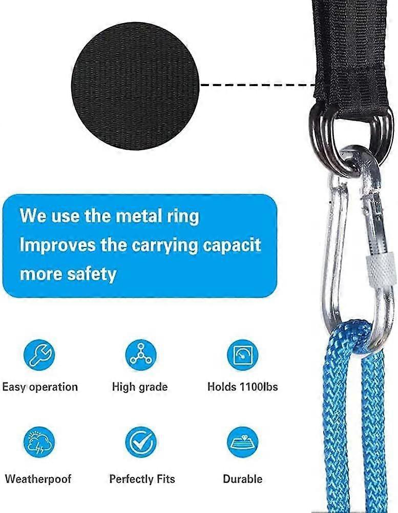 2 PCS Tree Swing Straps Tree Swing Hanging Kit Maximum Load Capacity is 2200