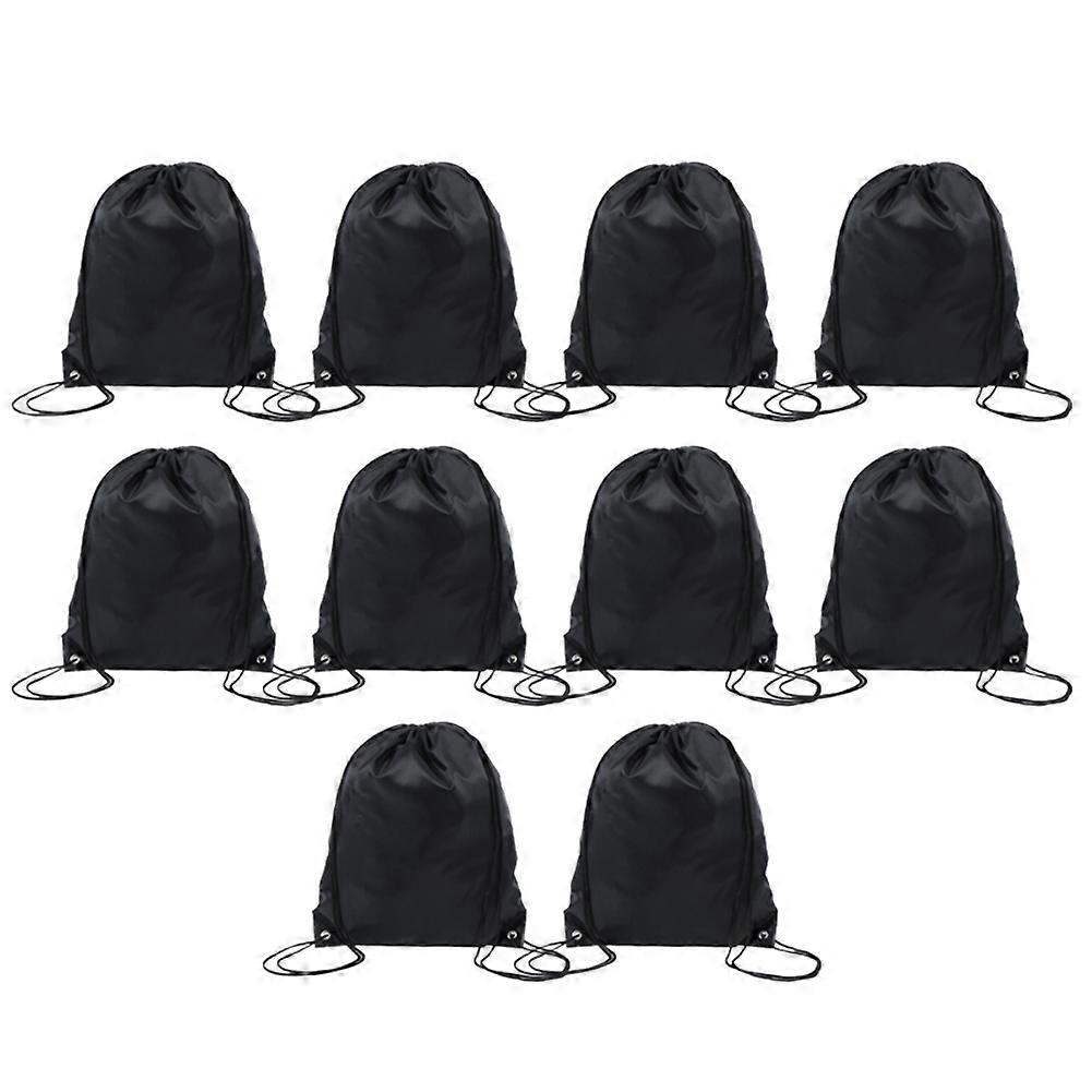 Polyester Drawstring Bag Sports Marathon Drawstring Bag Storage Bag Drawstring Bag Black