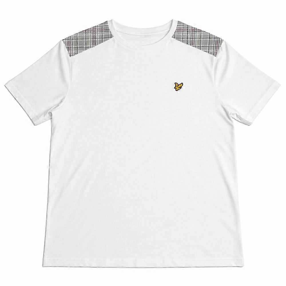 Lyle & Scott Check Panelled TShirt 