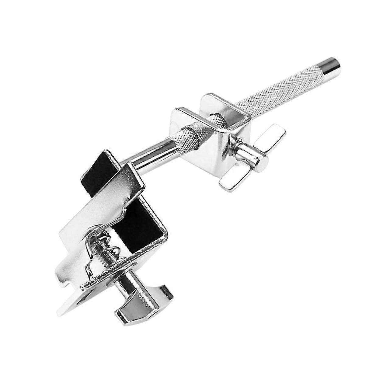 Cowbell Holder Clamp for Bass Drum, Secure Mount, Quick Tool Setup, Durable Finish