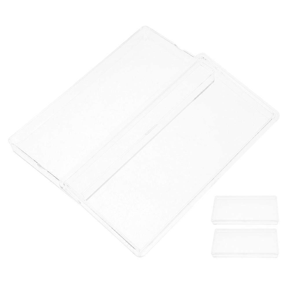 Currency Holder Transparent Plastic Case for Storage 3Pcs