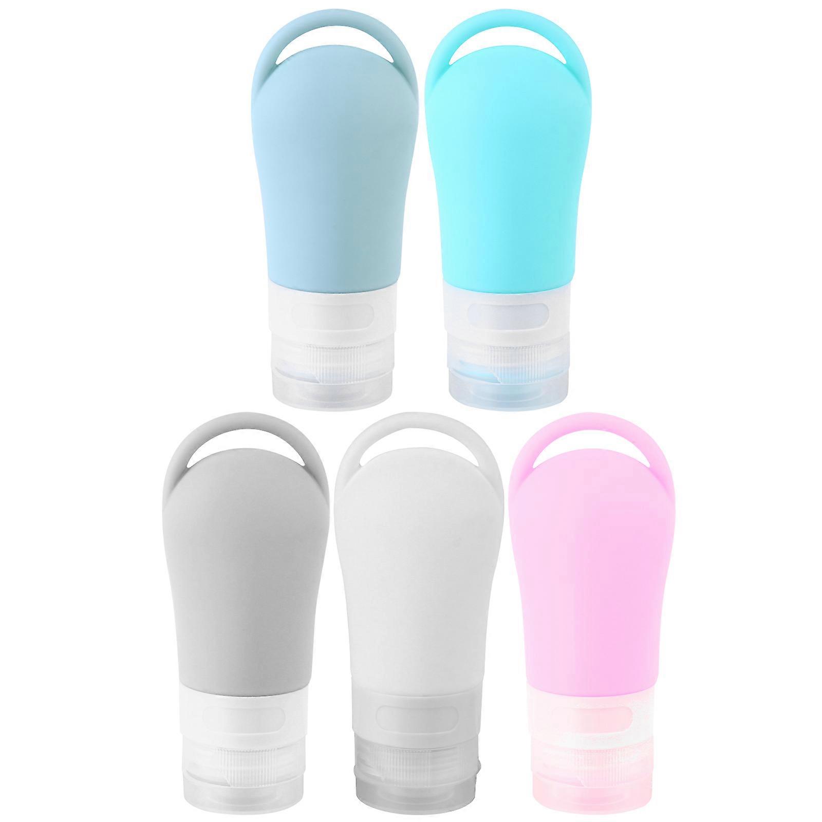 Travel Bottle Container for Storage 5Pcs Empty Refillable Shampoo Bottles