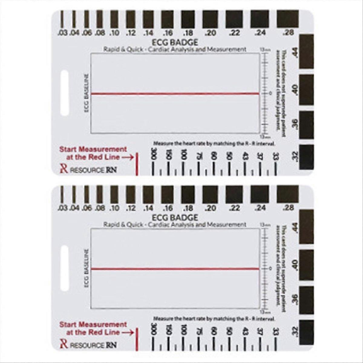 2pcs 7 Step Ruler Measurement Tool Transparent Caliper Portable