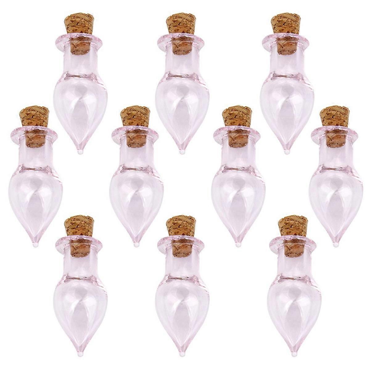 Mini Glass for DIY 10Pcs Clear Shape Bottles