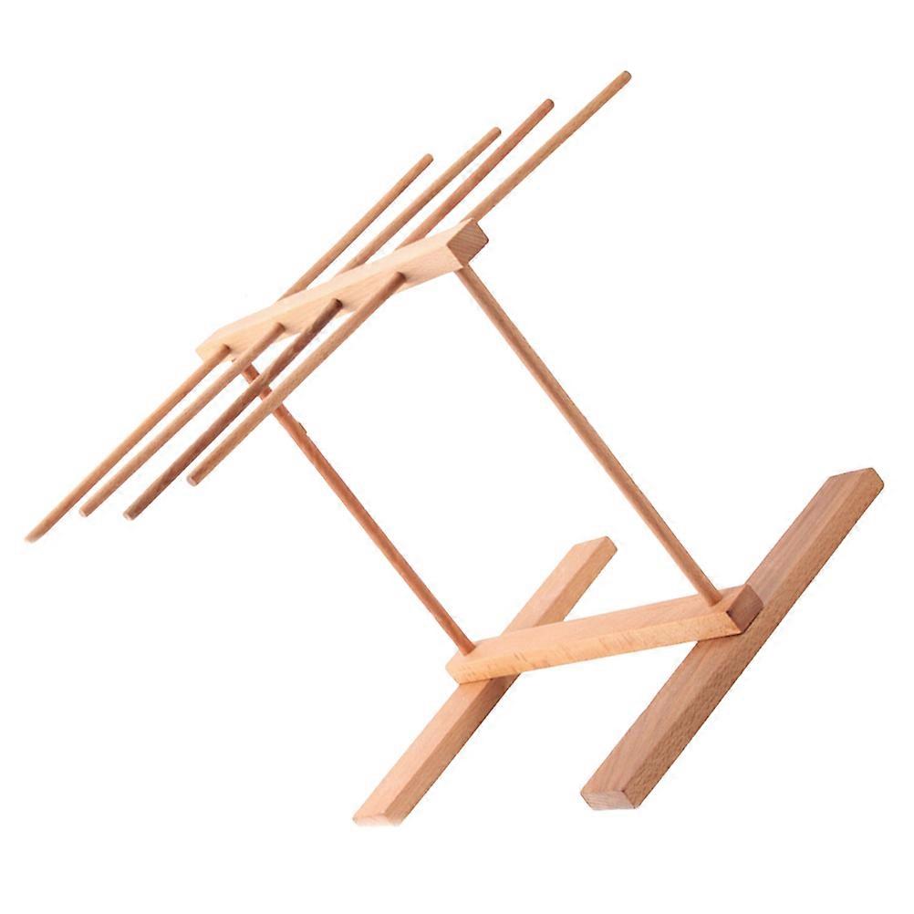 Noodle Drying Rack for Pasta Home Kitchen Use Rectangular Shape Wood Material Drying Function 1Set