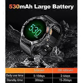 Smartwatch masculino com bateria de 530mAh e tela AMOLED de 1,43 polegadas com LED - CHW