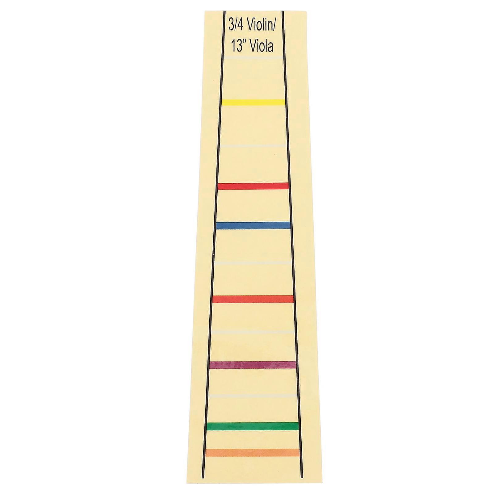 Violin Finger Guide Label For Beginners Practicing Light Yellow 1 Sheet