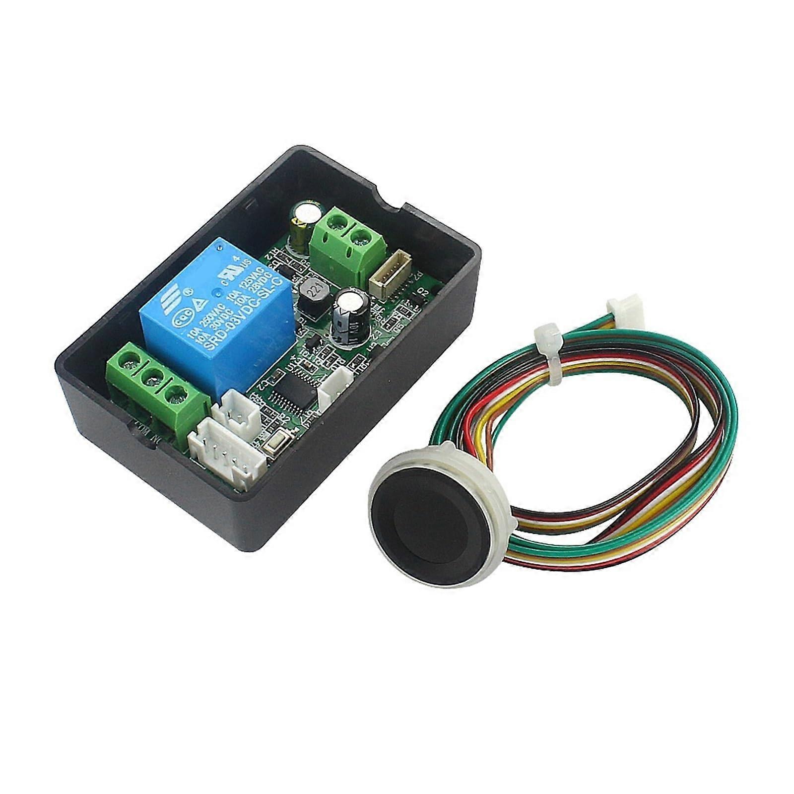 Fingerprint Door Lock Controller with Dual Modes, 730V Relay Module for Electric Lock Access Control
