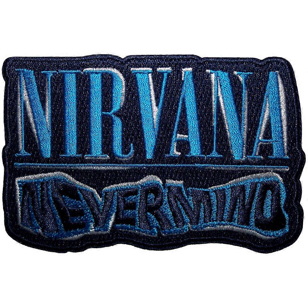Nirvana Nevermind Wavy Cut Out Woven Patch
