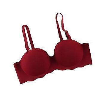 Reggiseno push-up da donna per tutti i giorni, comodo e traspirante, con supporto regolabile per un comfort che dura tutto il giorno, rosso, taglia D.