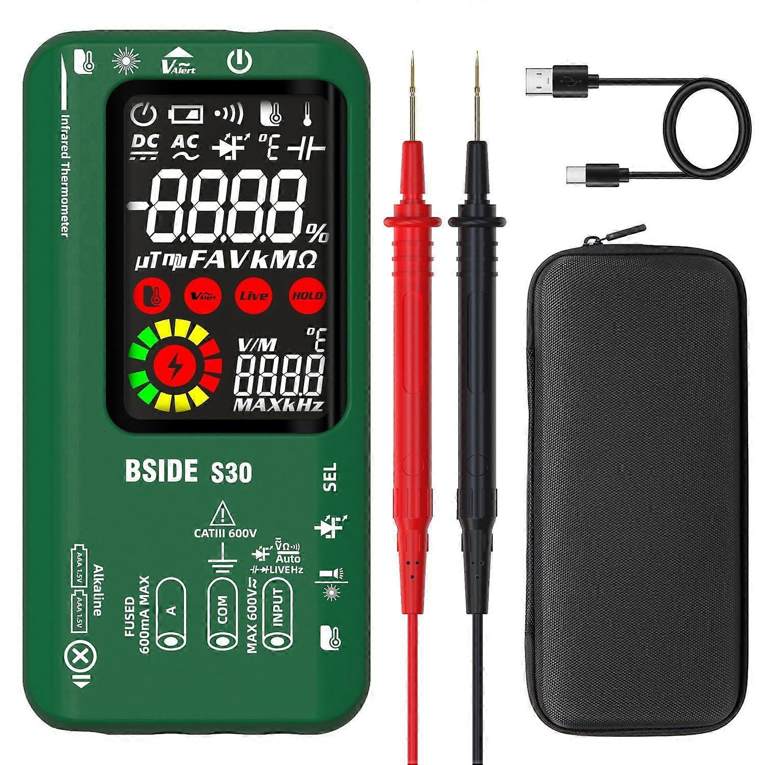 Digital Multimeter Infrared Thermometer Rechargeable Smart