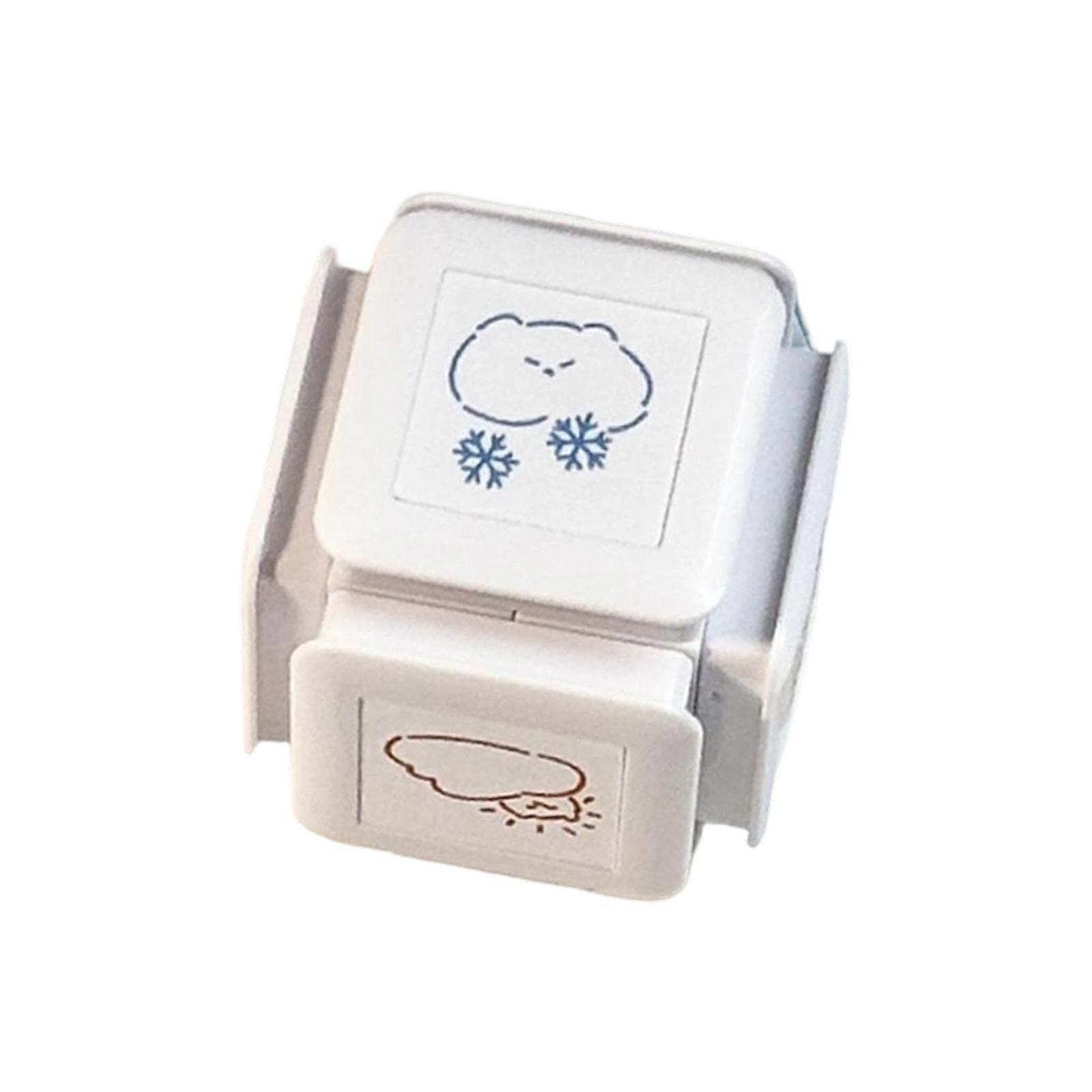 Cat Weather Stamp Practical Versatile Pre Self Inking Stamp for Scrapbooking