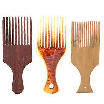 Wooden Large Wide Tooth Comb for Hair Detangling 3Pcs Assorted