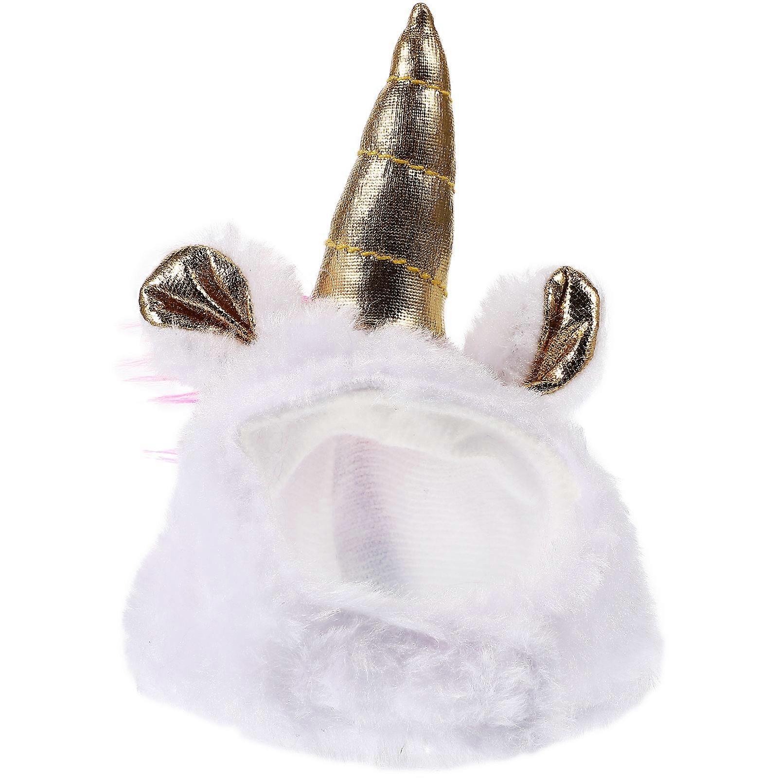Decorative Lizard Hat for Party Plush Material White