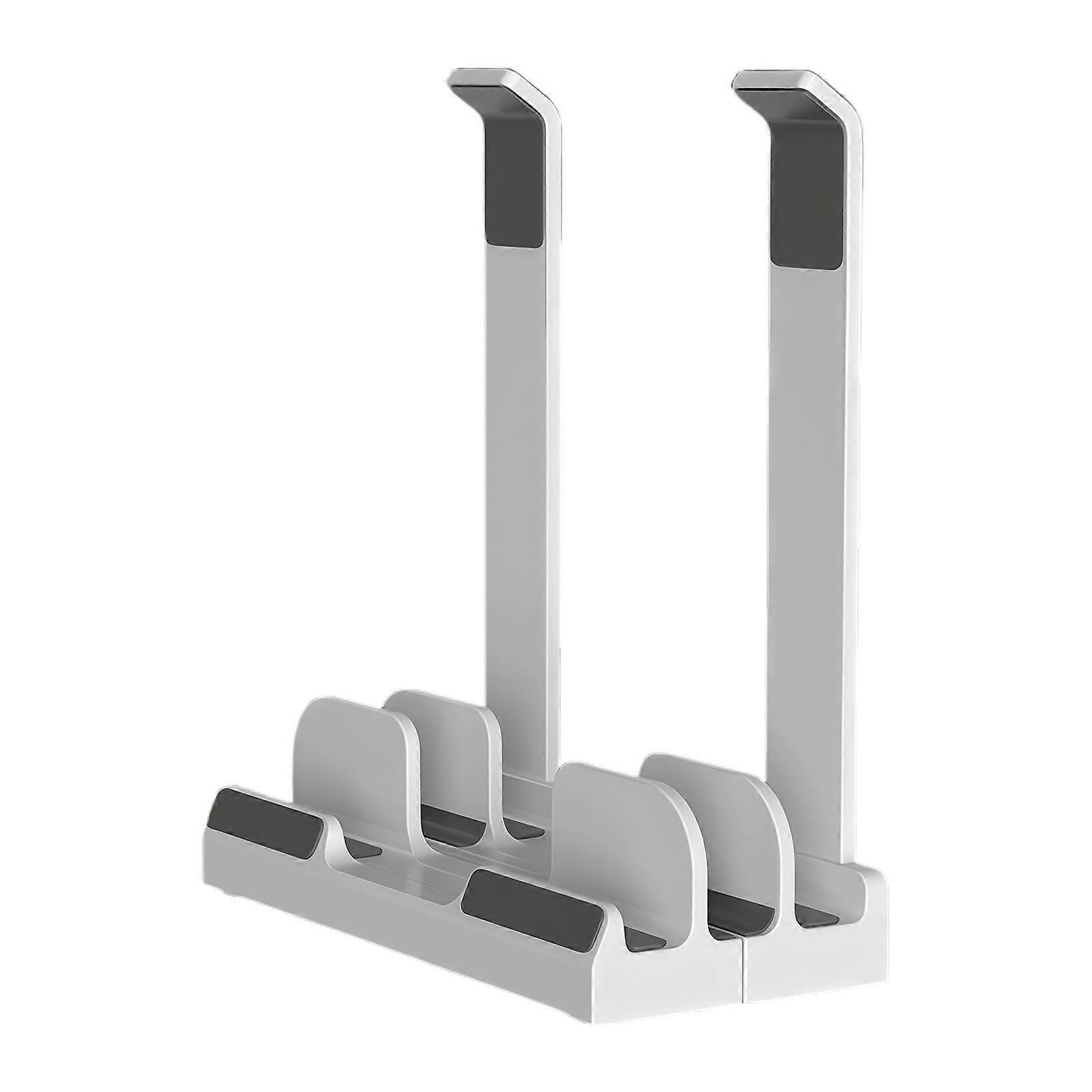 Vertical Laptop Stand Holder Adjustable Desktop Notebook Dock Space Saving Laptop Vertical Saving Dock Replacement  White