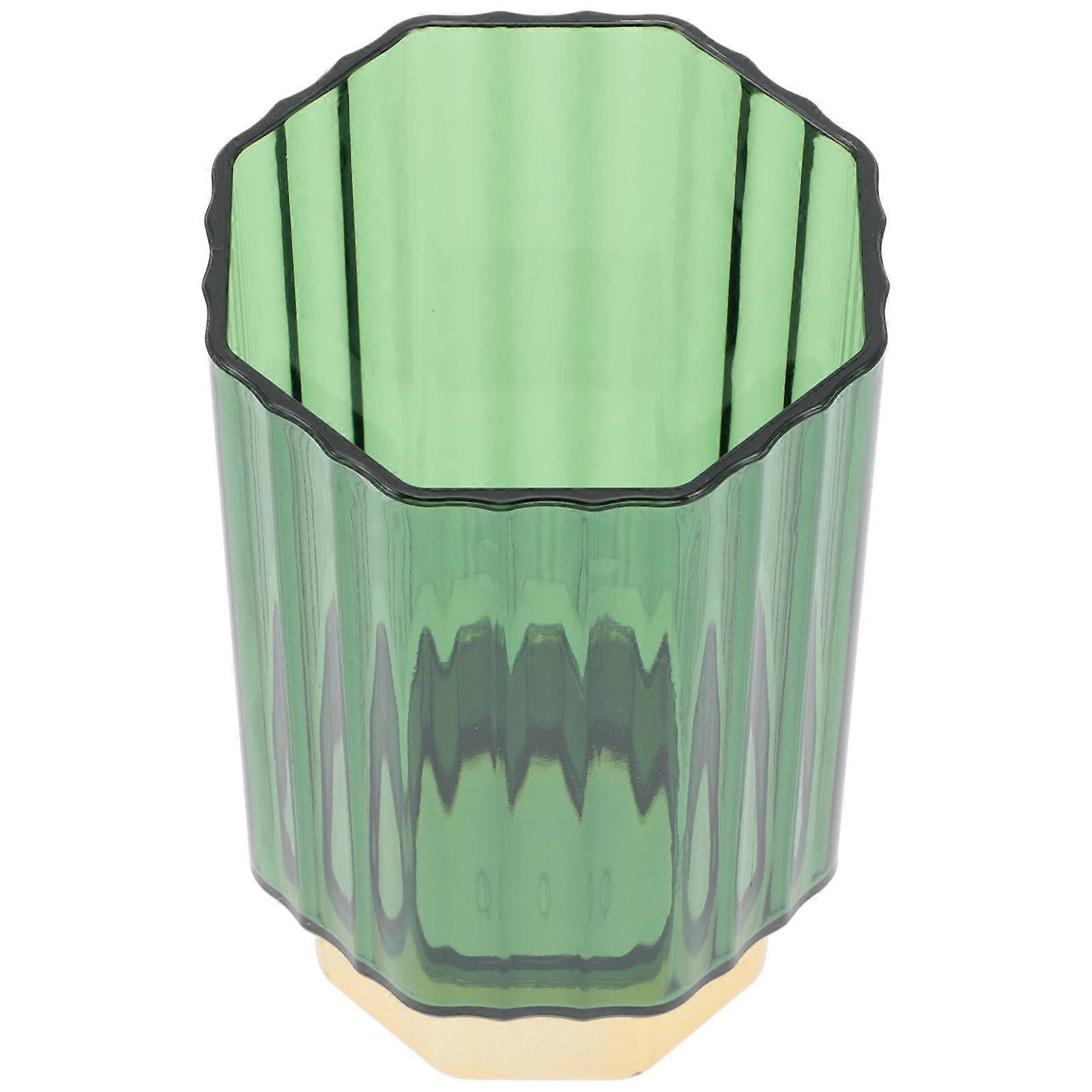 Multi-Function Brush Organizer Pencil Holder for Storage Green PP