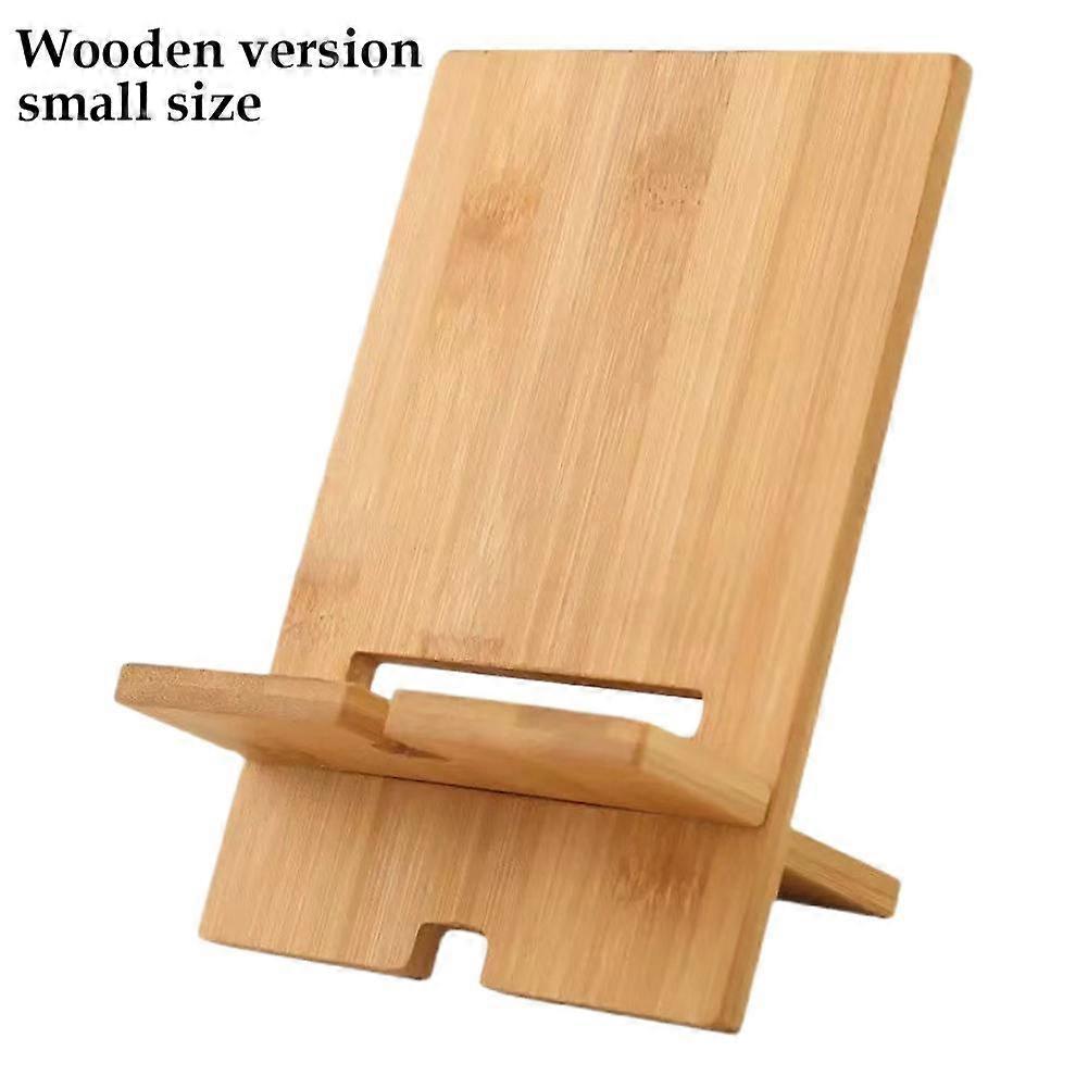 Solid Wood Bamboo Phone & Tablet Stand - Portable Folding Multi-Angle Adjustable Charging Holder