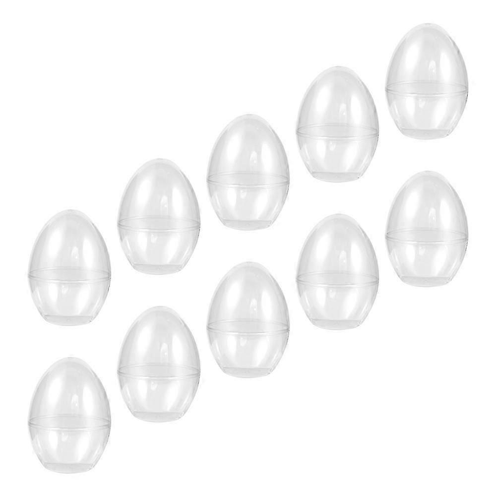 Easter Egg Shaped Candy Boxes for Storage 10Pcs Transparent Gift Package Boxes