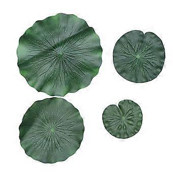 1 Satz von 8 Stück künstliches Lotusblatt Eva Lotusblatt Simulation Blumenrequisiten Bühnenrequisiten (grüner Durchmesser 10 cm + 17 cm + 28 cm + 40 cm)