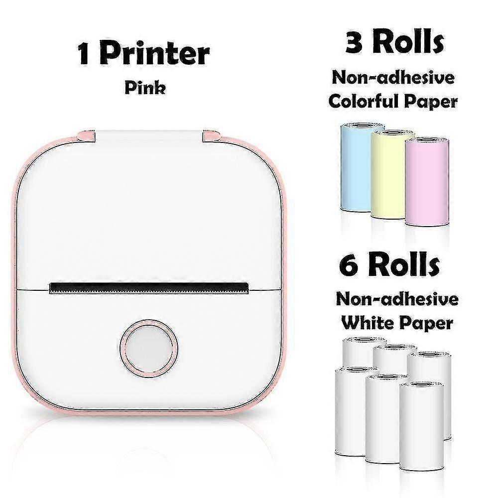 Mini printer Portable printer Thermal printing sticker Self-adhesive label printer