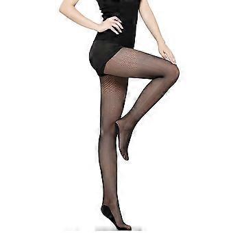 Kvinner Strømper High Waisted Professional Fishnet strømpebukse for Latin Dance (svart)