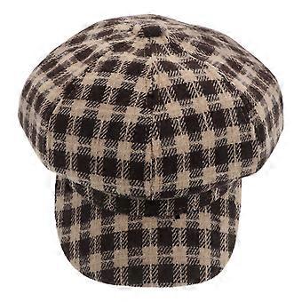 French Beret: Vintage Newsboy Cap Cotton Plaid Beret Artist Hat Classic French Beanie Cap For Painters