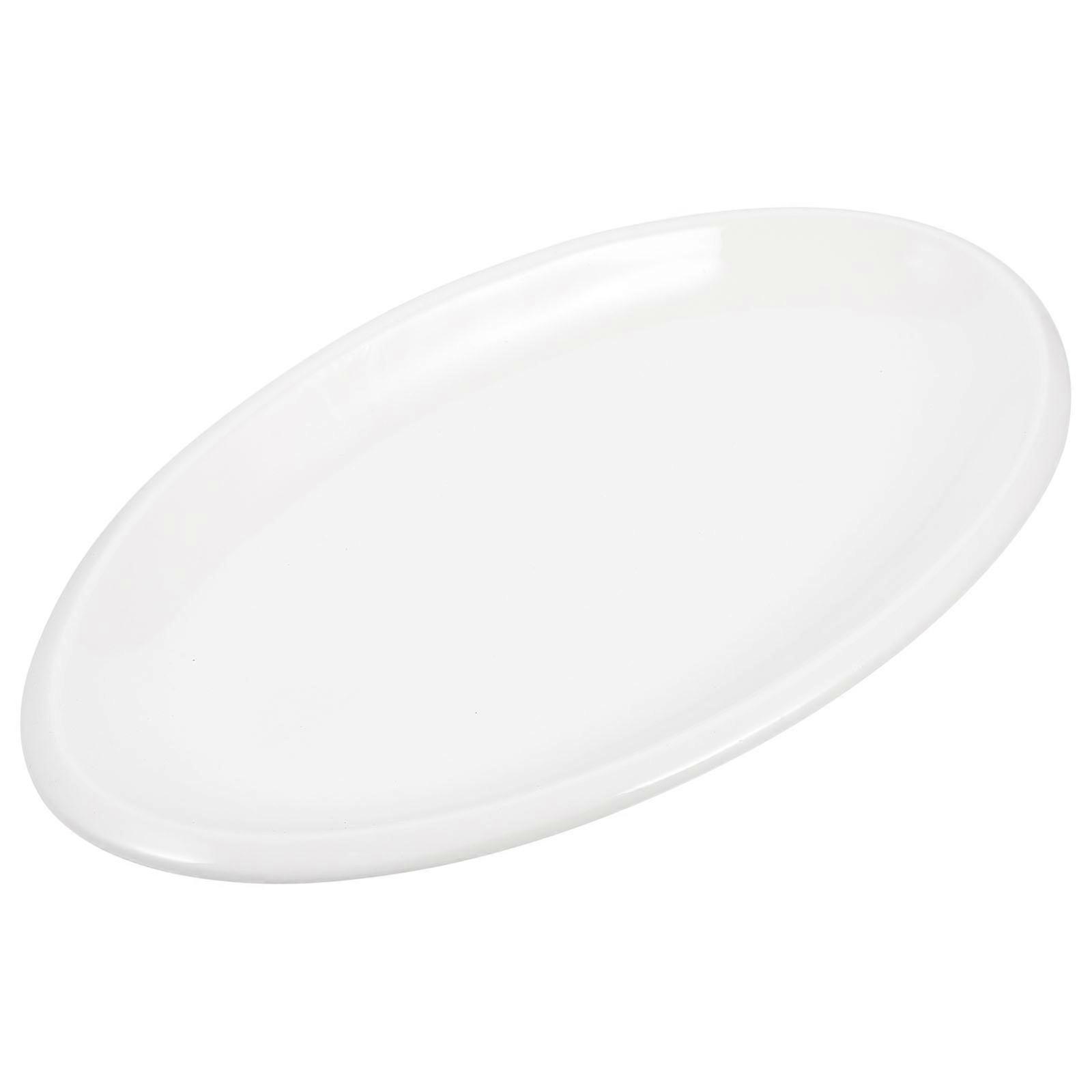Household Use White Ceramic 2Pcs Dinnerware Plates Set