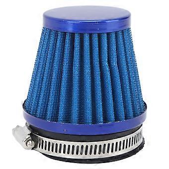 Air Filter Cleaner 60 mm Clamp On Engine Protection Air Cleaner Intake Filter for Off Road Motorcycle ATV Quad Blue