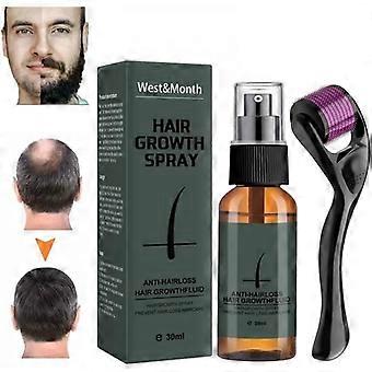 Beard Hair Regrowth Kit for Men, Hair Growth Beard Growth Activator Serum, Roller for - CONDITIONER