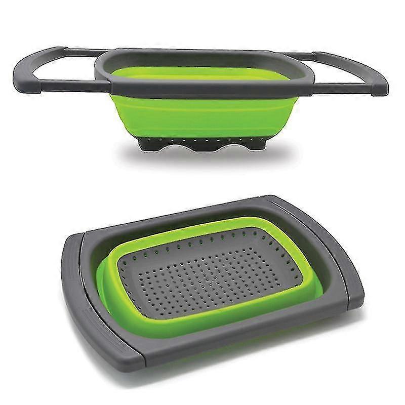 Foldable Sink Drain Basket Multi-function Telescopic Wash Fruit Storage Basket