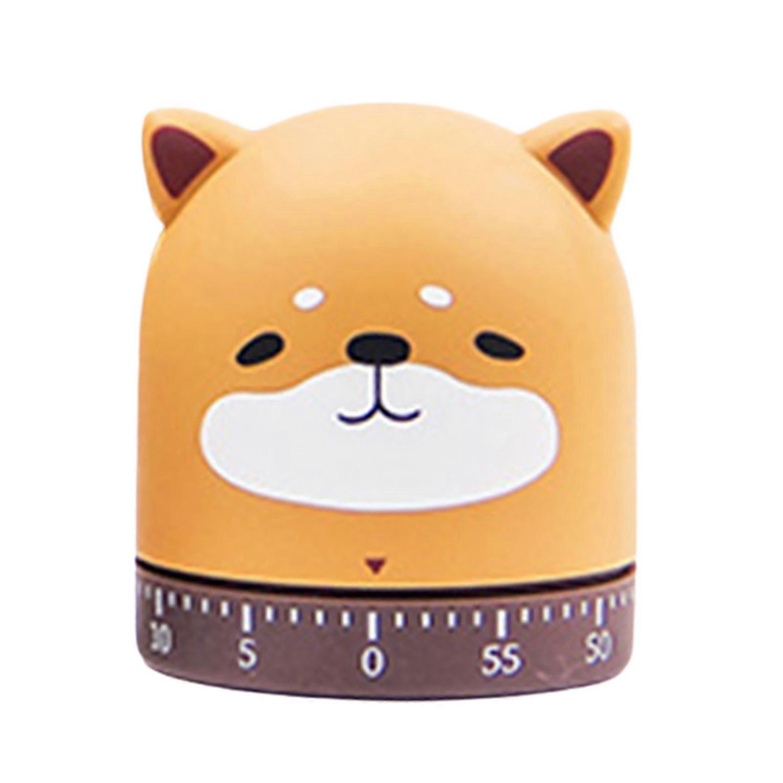 Cartoon Mechanical Timer Adorable Appearance Compact No Battery Required Easy Operation Manual Countdown Timer Jikaixiang