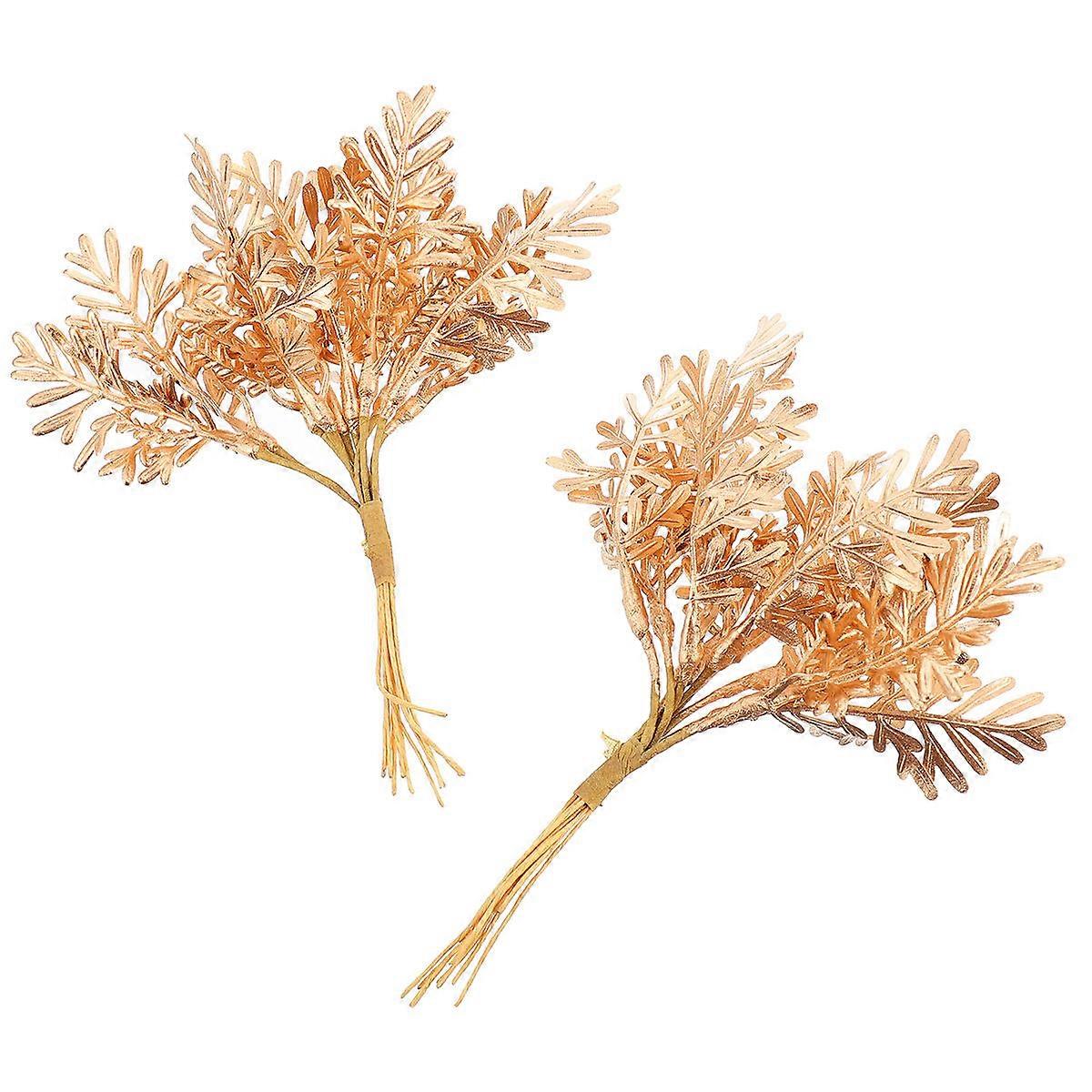2pcs Artificial Pine Picks Artificial Plants Small Pine Picks for Flower Gift
