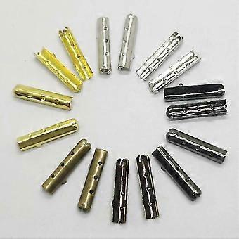 200PCS Embouts de lacet : Embouts de lacet de chaussure - Capuchons de corde de chaussure Capuchons d’extrémité de cordon de cuivre Remplacement pour la réparation de bricolage Baskets Lacets Sweats à capuche Pantalons Drawstrin