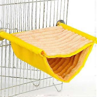 Warm Plush Hanging Bird Hammock for Hamsters, Golden Bears, Sugar Gliders - Soft Fleece Snuggle Hut