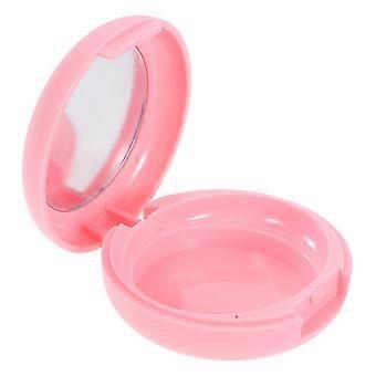 Cosmetic Case with Mirror 5Pcs for Blush Contour Highlighter in Pink