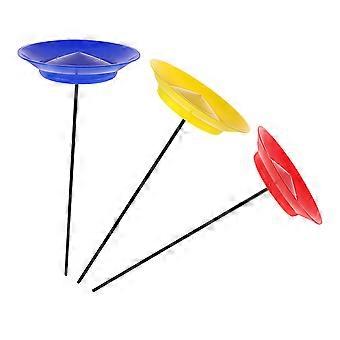 3pcs piastre da giocoleria con bastoncini bilancia piastre da giocoleria con aste superiori adatte per spettacoli circensi, eventi sportivi e allenamento sensoriale