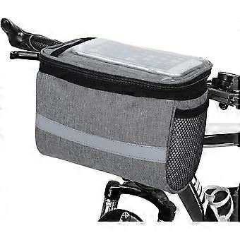 Bicycle Handlebar Bag Waterproof Mtb Bike Front Bag Multifunctional Cycling Front Top Tube Storage Bag