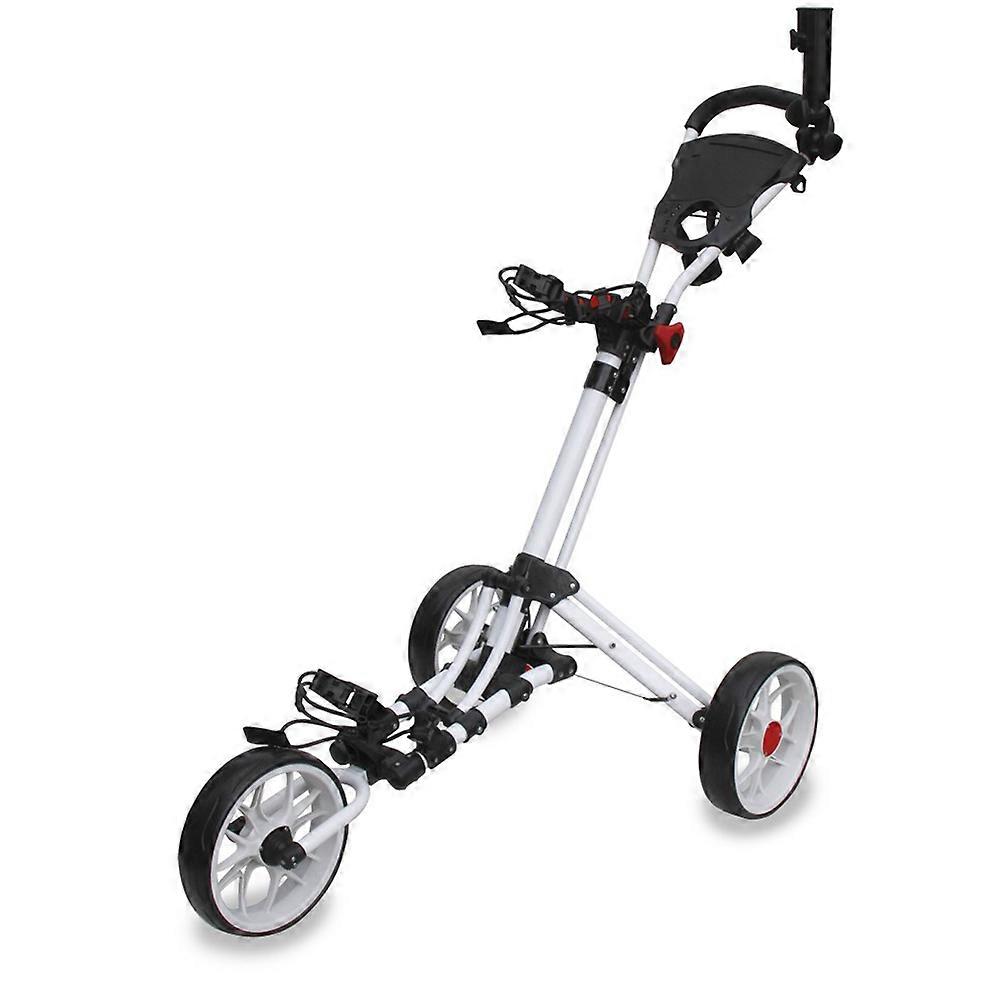 Easyglide Smart Fold 3 hjul push golfvogn hvit