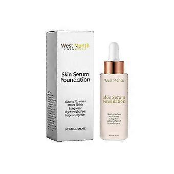 Base Líquida Corretiva Hidratante West&Month – Longa Duração, Não Borra, Refrescante e Hidratante