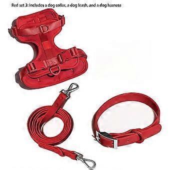 Dog Harness and Leash Set No Pull Dog Vest Harness PVC Waterproof  Dog Leash Collar for Small Medium Large DogsPet Leashes