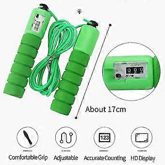Kids Jump Rope with Counter, Adjustable Speed Skipping Rope Green & Blue