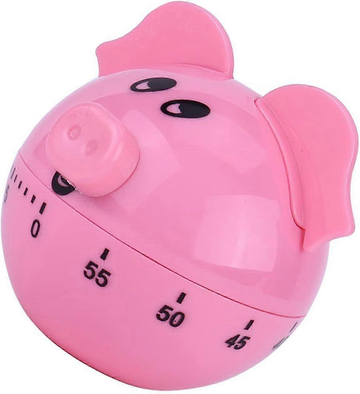 Timer Pig Shaped Mechanical Timer Countdown 60 Minutes Cooking Timer for Home Children's Classroom Activities