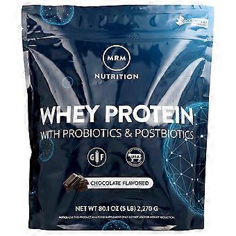 MRM Nutrition, Whey Protein with Probiotics & Postbiotics, Chocolate, 80.1 oz (2,270 g)