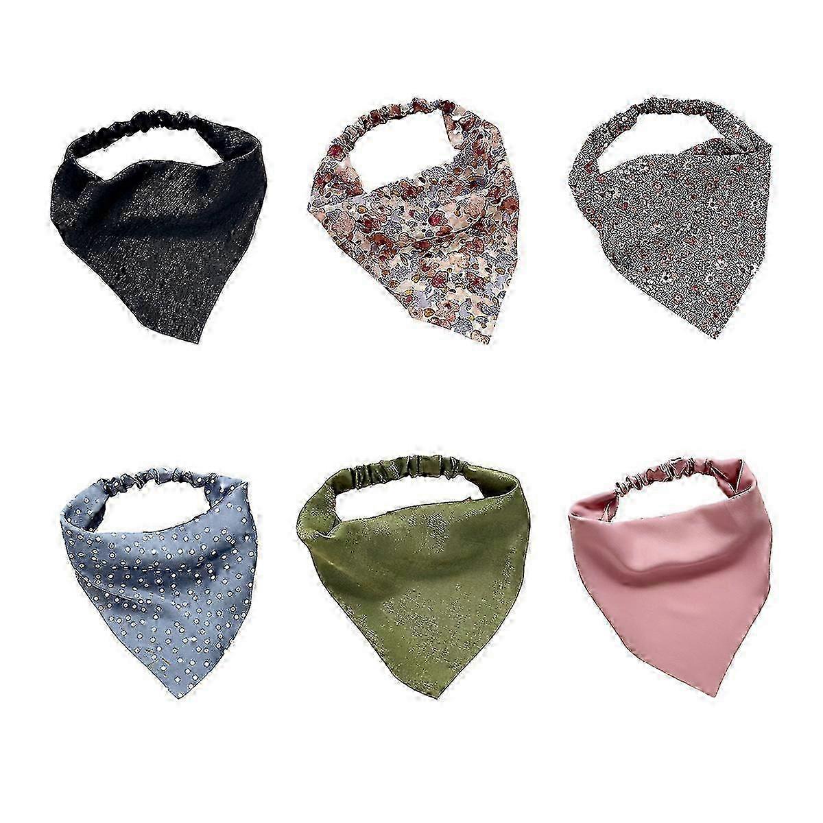 Women's Bohemian Paisley Elastic Large Triangular Headscarf