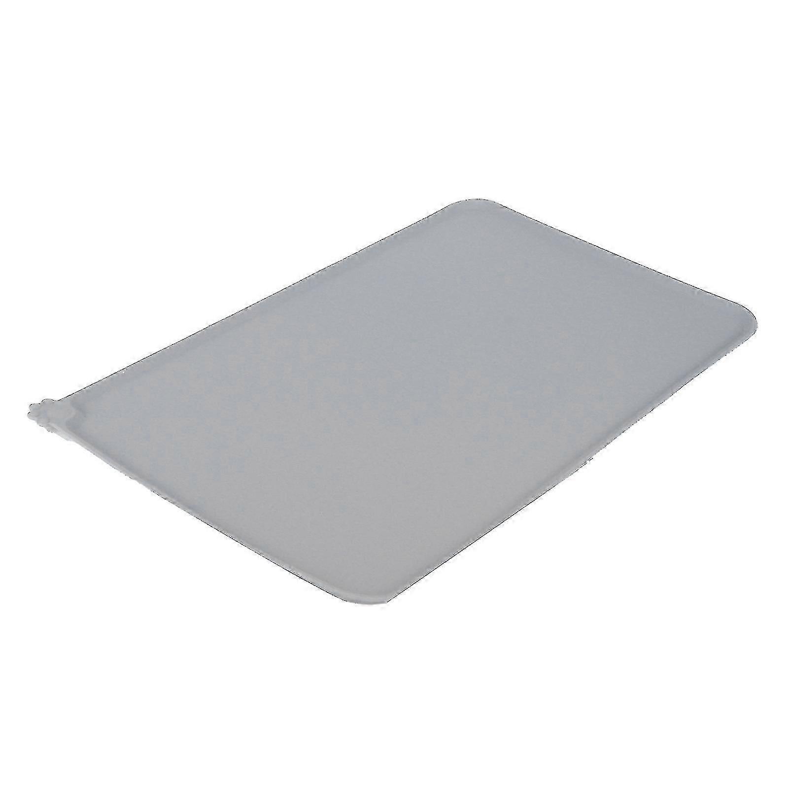 Large Durable Silicone Pet Mat Grey