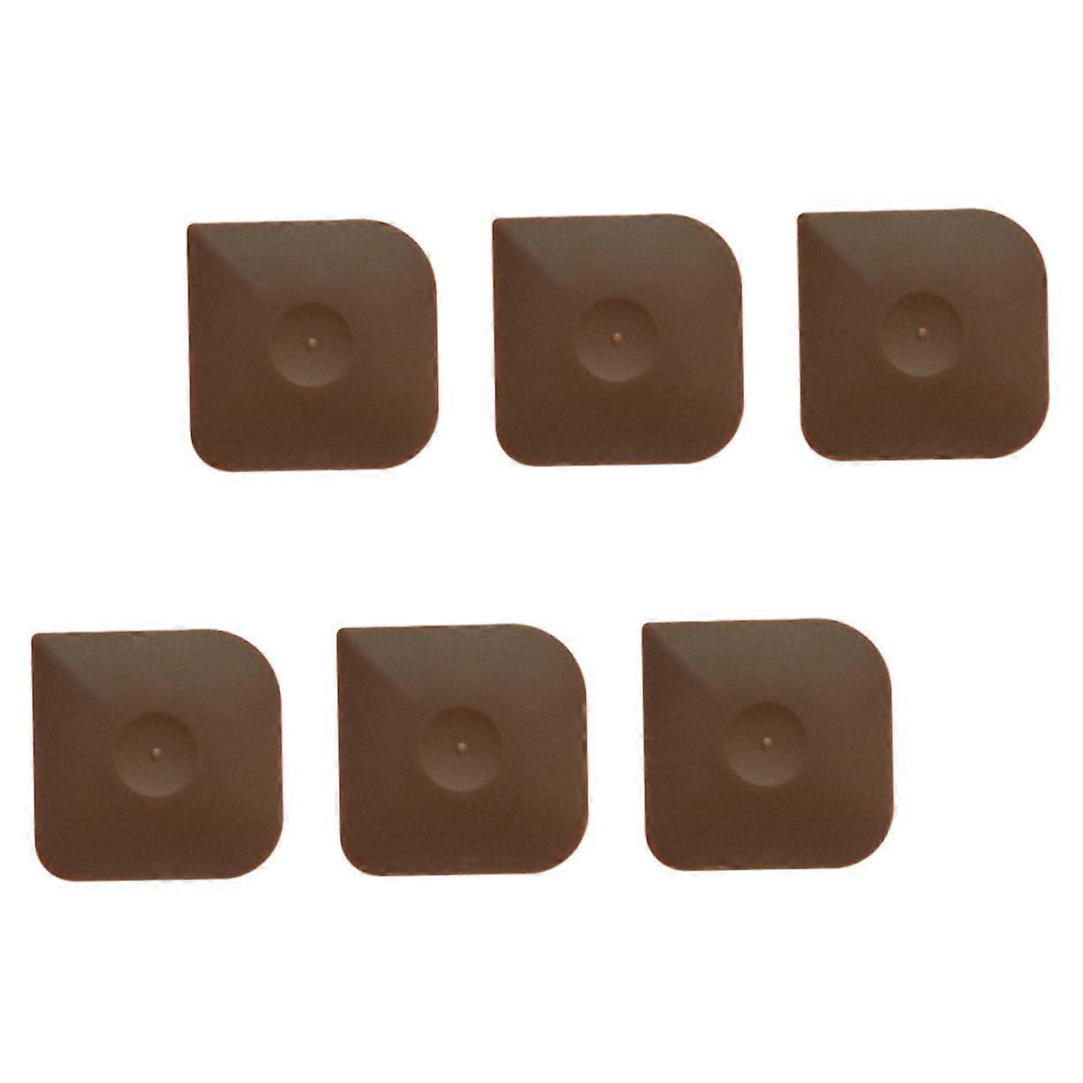6pcs Non Scratch Plastic Pan Scraper Set for MultiCookware Cleaning with Ergonomic Grip