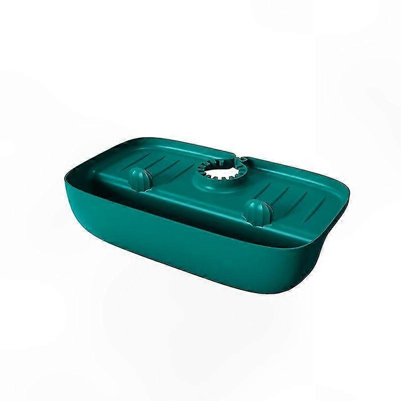 Multi-Function Kitchen Sink Drain Mat with Self-Draining Design for Storage and Organization (Green)