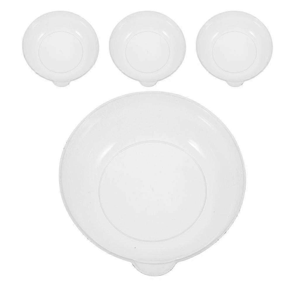 Precise Measurement Weighing Dishes 4Pcs Transparent Plastic Kitchen Scale Tray