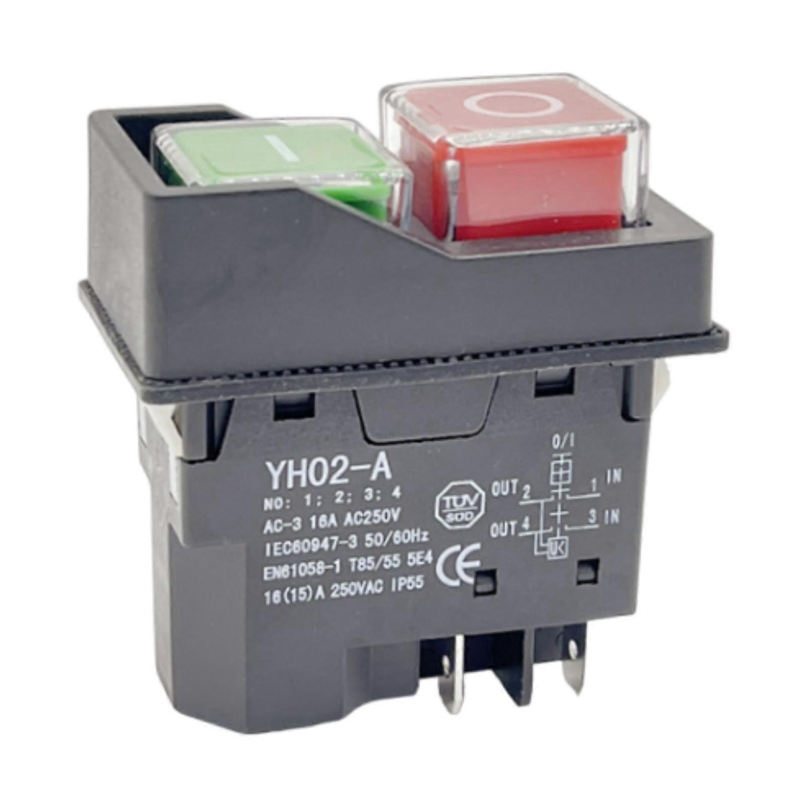 Electromagnetic Switch KLD28/28A Easy Install Pushbutton Machine On Off Electrical Equipment Slicer Button
